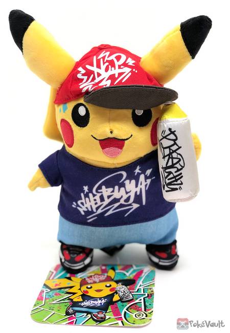 Pokemon Center Shibuya Grand Opening Graffiti Art Pikachu Plush Toy