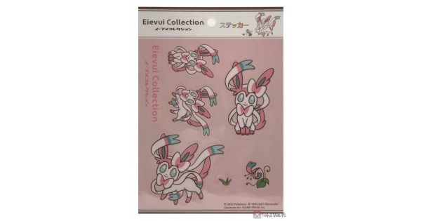 Pokemon Center Sylveon Eevee Collection Sticker Sheet