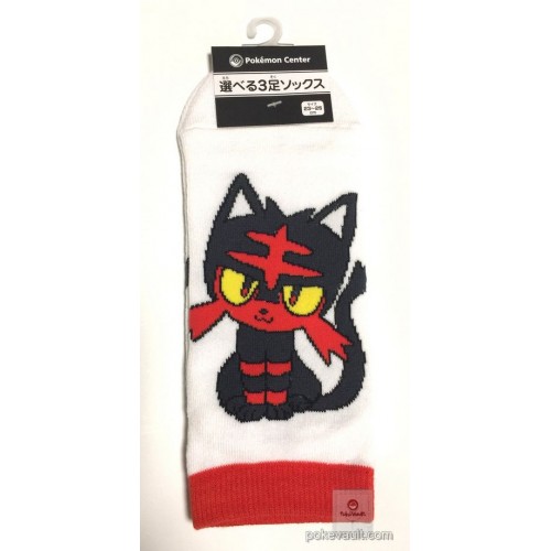Pokemon Center 2017 Litten Adult Short Socks (Size 23-25cm)