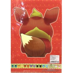 Pokemon Center 2017 Eevee Poncho Campaign Flareon A4 Size Clear File Folder