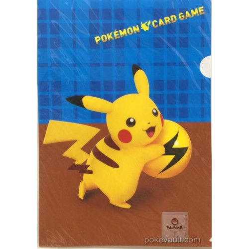 Pokemon Center 2011 Pikachu Snivy Oshawott Tepig Mini Clear File Folder NOT SOLD IN STORES