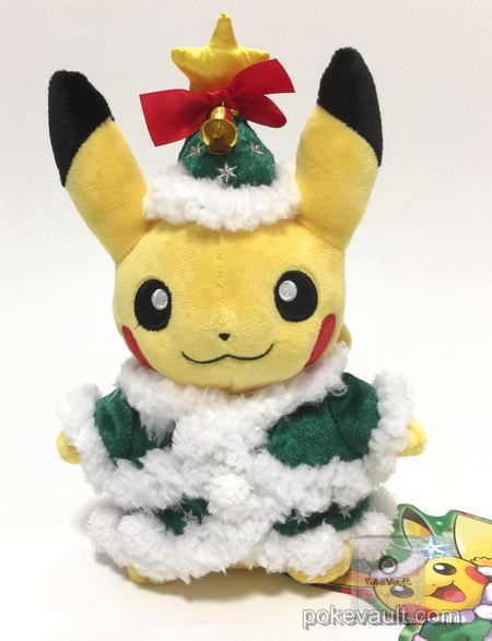 pikachu christmas stuffed animal