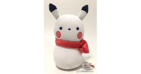 snowman pikachu plush