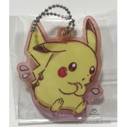 Pokemon Center 2018 Oteire Please Campaign Pikachu Acrylic Plastic Keychain (Version #1)