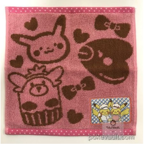 Pokemon Center 2018 Pikachus Sweet Treats Valentines Day Campaign Pikachu Luvdisc Bewear Mini Hand Towel