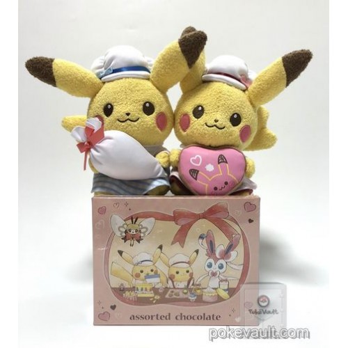 Pokemon Center Plush Sweet Treats Couple Pikachu Valentine's Day Plüschfigur Toy 