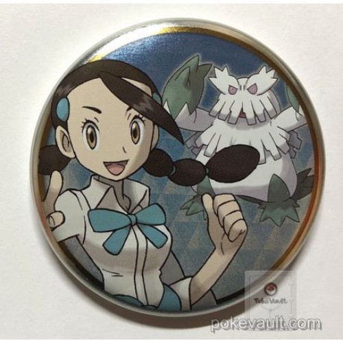 Pokemon Center 2018 Sinnoh Button Collection Candice Abomasnow Large Size Metal Button