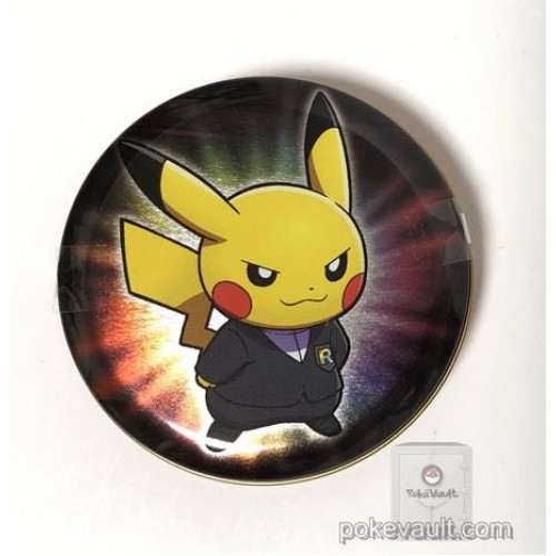 Pokemon Center 2018 Rainbow Rocket Campaign Team Rocket Giovanni Pikachu Mewtwo Candy Collector Tin