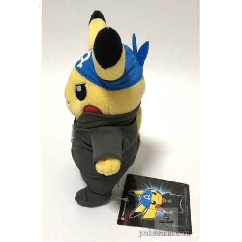 Pokemon Center Rainbow Rocket Campaign Team Aqua Archie Pikachu Plush doll
