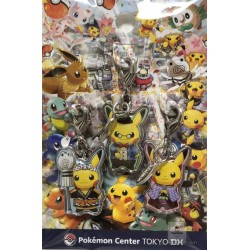 Pokemon Center Tokyo DX 2018 Grand Opening Pikachu Set Of 3 Charms