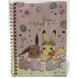 Pokemon Center 2018 Easter Campaign Pikachu Eevee Spiral Notebook