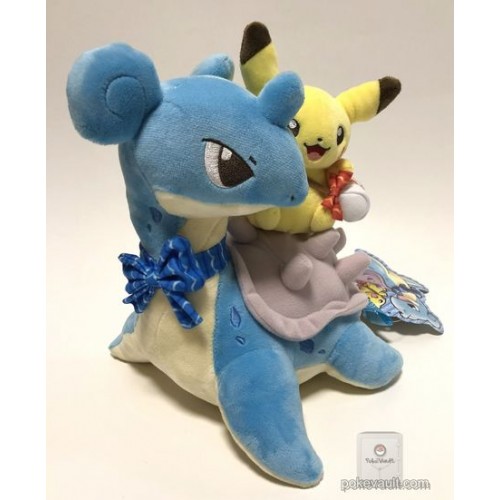 pikachu riding lapras plush