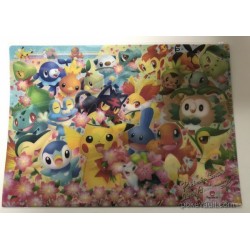 Pokemon Center 2018 20th Anniversary Campaign #1 Pikachu Litten Fennekin Snivy & Friends A4 Size Clear File Folder