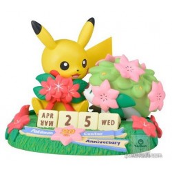 Pokemon Center 2018 20th Anniversary Campaign #1 Pikachu Shaymin Foongus Everlasting Calendar Figure