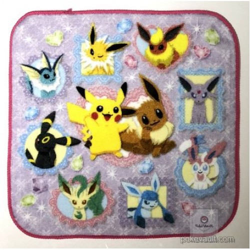 Pokemon Center 2018 Pikachu Eevee Espeon Flareon Glaceon Jolteon Leafeon Sylveon Umbreon Vaporeon Mini Hand Towel