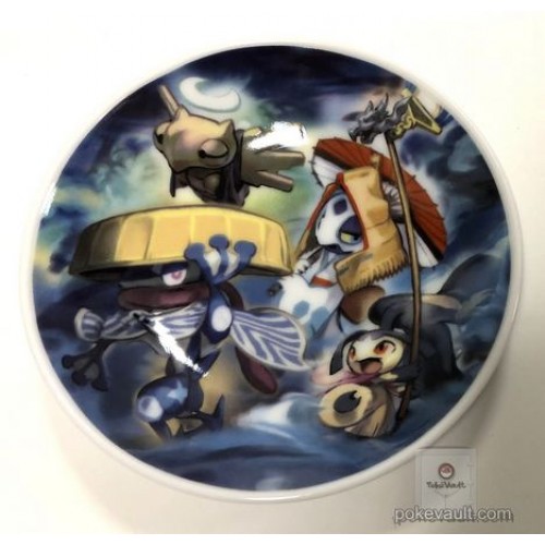 Pokemon Center 2018 Hyaku Poke Yako Campaign Greninja Froslass Shedinja Mawile Mamezara Small Ceramic Plate (Version #2)