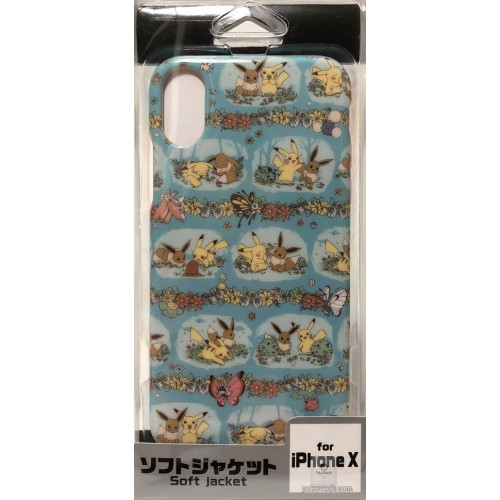 Pokemon Center 2018 7 Days Story Campaign Eevee Pikachu & Friends iPhone X Mobile Phone Soft Cover