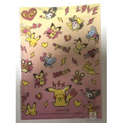 Pokemon 2018 Pokemon Love Its Demo Campaign Pikachu Shinx Pikachu Emolga  Dedenne Set of 2 A4 Size Clear File Folders (Version #2)