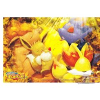 Pokemon Center 2018 Halloween Autumn Color Parade Vulpix Zorua Fennekin Eevee Pikachu Jumbo Clear Plastic Bromide Promo Card Version 2 NOT SOLD IN STORES