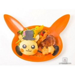 Pokemon Cafe 2018 Halloween Pumpkin Pikachu Shaped Plate NOT SOLD IN STORES