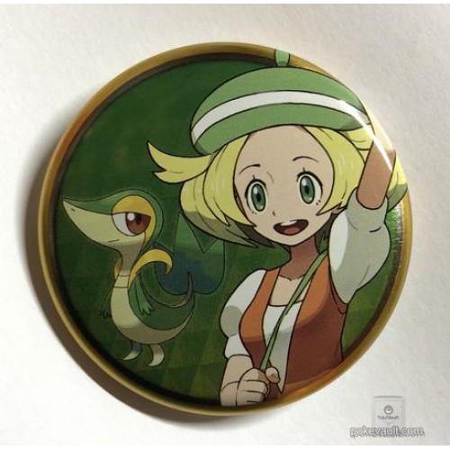Pokemon Center 2018 Unova utton Collection (Part A) Bianca Snivy Large Size Metal Button