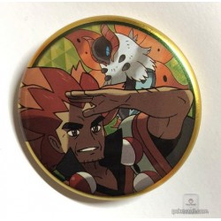 Pokemon Center 2018 Unova Button Collection (Part A) Alder Volcarona Large Size Metal Button