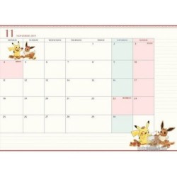 Pokemon Center 2018 Eevee Pikachu 2019 Schedule Calendar Book