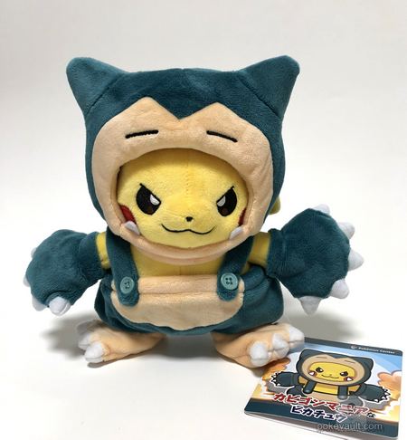 snorlax pikachu plush