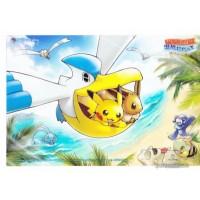 Pokemon Center Yokohama 2018 Renewal Opening Campaign Pelipper Eevee Pikachu amp Friends Jumbo Clear Plastic Bromide Promo Card NOT SOLD IN STORES