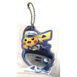 Pokemon Center Yokohama 2018 Renewal Opening Campaign Pikachu Acrylic Keychain Charm (Version #1)