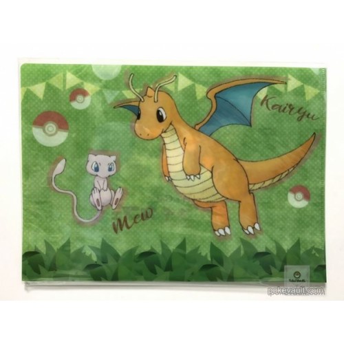 Pokemon 2018 Lets Go Pikachu Eevee Cafe Dragonite Mew A4 Size Clear File Folder Version 4