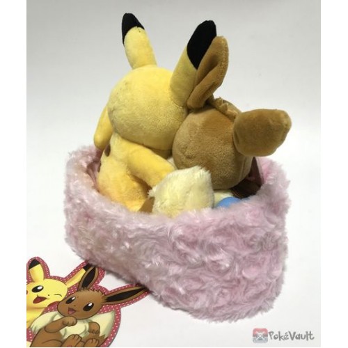 pikachu and eevee plush