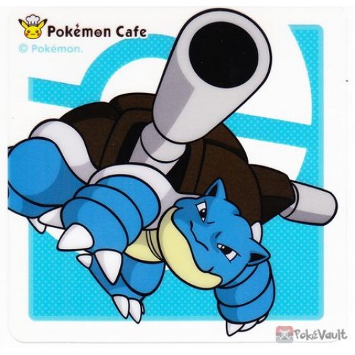 Pokemon Cafe 2018 Clear Plastic Coaster Lottery Prize Series #3 Blastoise NOT SOLD IN STORES
