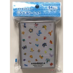 Pokemon Center 2019 Dot Sprite Articuno Lapras Dragonite & Friends Set Of 64 Deck Sleeves (White Version)