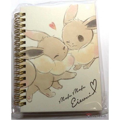 Pokemon Center 19 Mofu Mofu Eevee Small Hard Cover Spiral Notebook Version 1