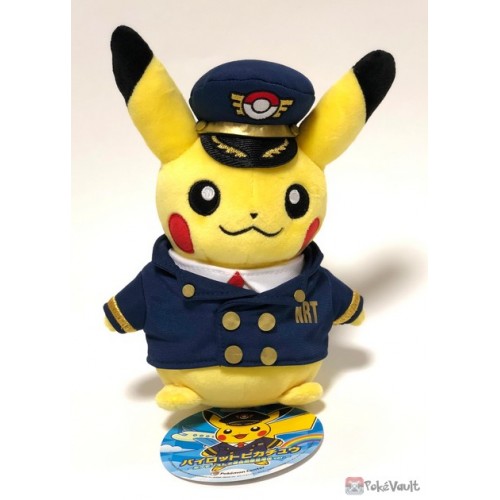 Pokemon Store Narita Airport 18 Pilot Pikachu Plush Toy