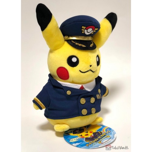 Pokemon Store Narita Airport 18 Pilot Pikachu Plush Toy