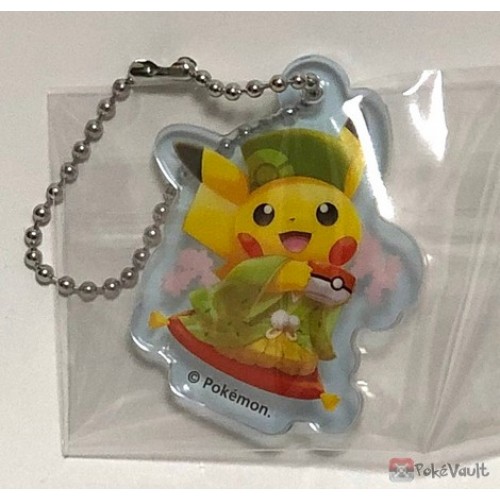 Pokemon Center Kyoto 2019 Renewal Opening Campaign Pikachu (Male) Acrylic Keychain Charm (Version #2)