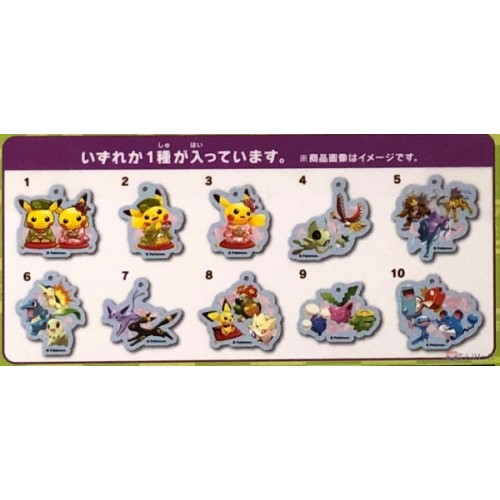 Pokemon Center Kyoto 2019 Renewal Opening Campaign Pikachu (Male & Female)  Set Of 2 Charms