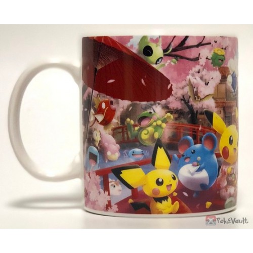 Pokemon Center Kyoto 19 Renewal Opening Campaign Pikachu Bellossom Slowking Friends Ceramic Mug