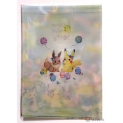 Pokemon Center 2019 Easter Garden Party Campaign Pikachu Eevee Minun Plusle & Friends Set Of 2 A4 Size Clear File Folders