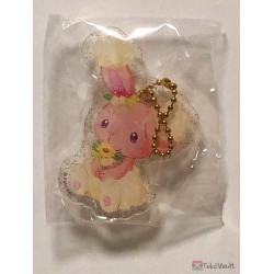 Pokemon Center 2019 Easter Garden Party Campaign Buneary Acrylic Plastic Keychain Charm With Egg (Version #4)