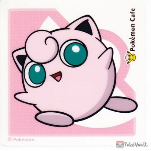 Pokemon Cafe 2019 Clear Plastic Coaster Lottery Prize Series #4 Jigglypuff NOT SOLD IN STORES