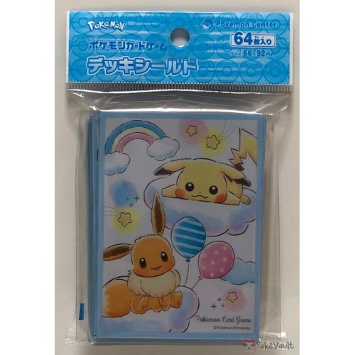 64 Pokemon Card Official Sleeve Fan of Pikachu & Eevee 66 x 92 mm Japanese 