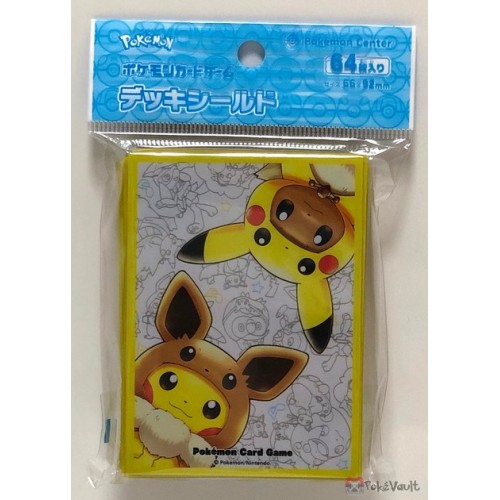 Pokemon Center 2019 Fan Of Pikachu Eevee Set Of 64 Deck Sleeves