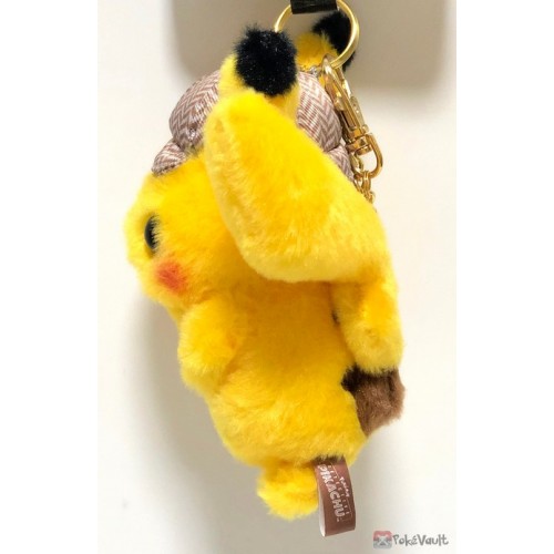 detective pikachu plush keychain