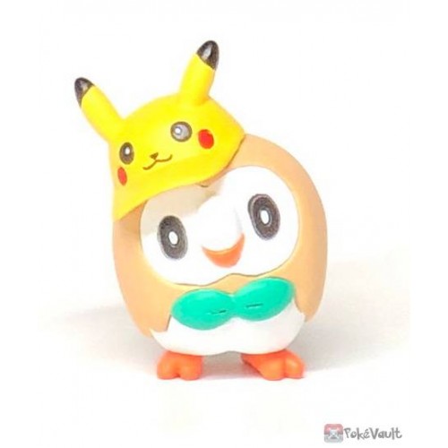 Pokemon Center 2019 Fan Of Pikachu & Eevee Campaign Rowlet Pikachu Gashapon Figure (Version #5)
