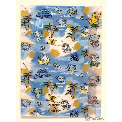 Pokemon 19 Pokemon Love Its Demo Campaign Piplup Marill Friends Size Clear File Folder 5 Pocket Type