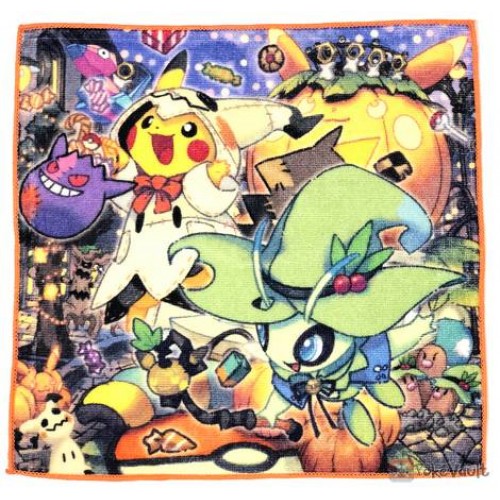 Pokemon Center 2019 Halloween Festival Campaign Celebi Pikachu & Friends Hand Towel