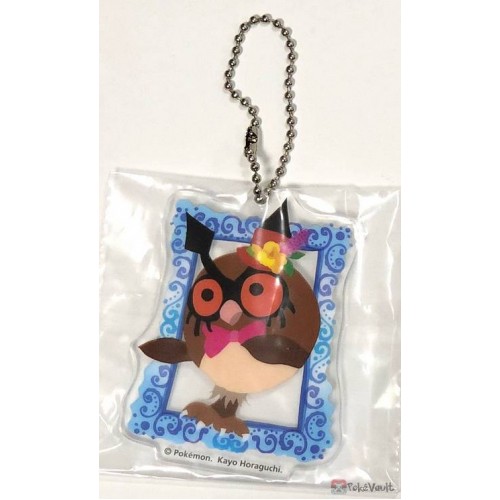 Pokemon Center 2019 Halloween Berry's Forest Ghost's Castle Campaign Hoothoot Acrylic Plastic Character Keychain (Ghost's Castle Version #8)
